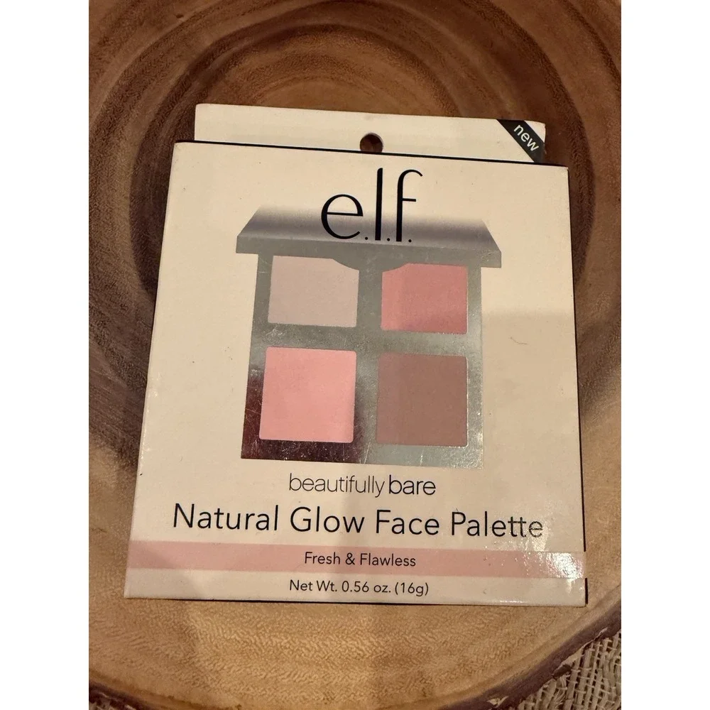 e.l.f. Beautifully Bare Natural Glow Face Palette Bronze Matte/Shimmer 0.56 oz